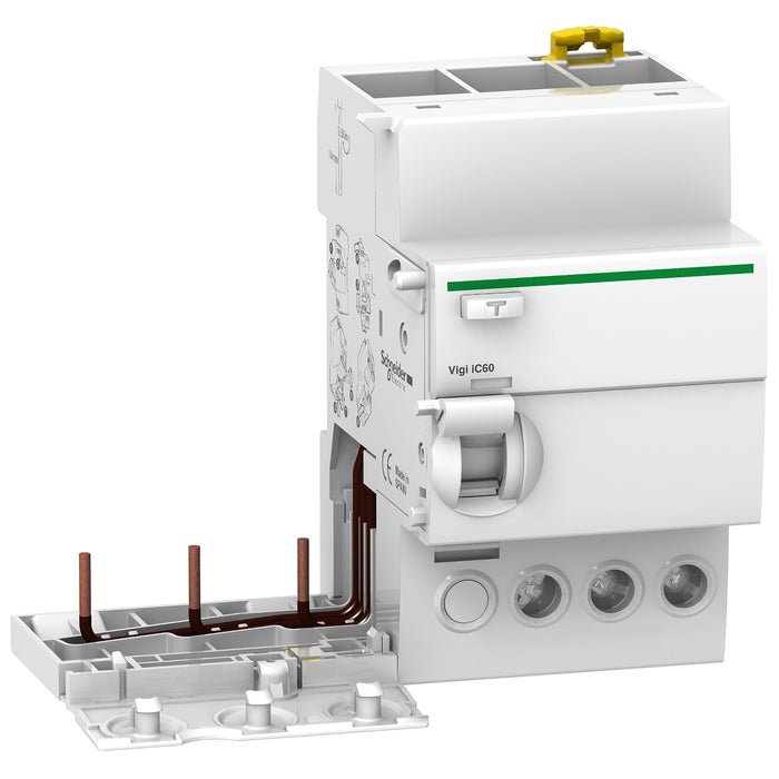 Vigi iC60 - earth leakage add-on block - 3P - 25A - 30mA - AC type