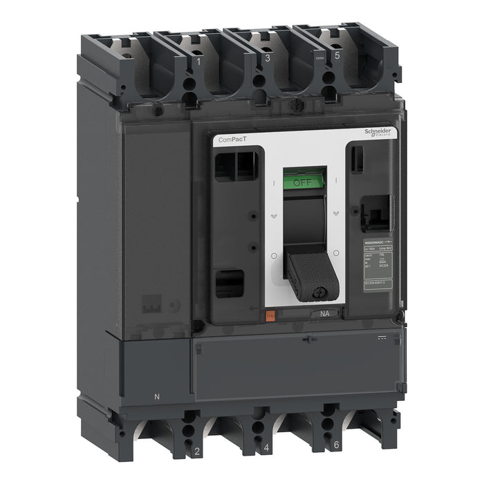 Switch disconnector ComPacT NSX400...630NA, DC, 630A rating, 4 poles
