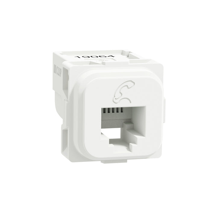 Telephone socket, Iconic, 40M, RJ12, 4 pin, with Telephone symbol