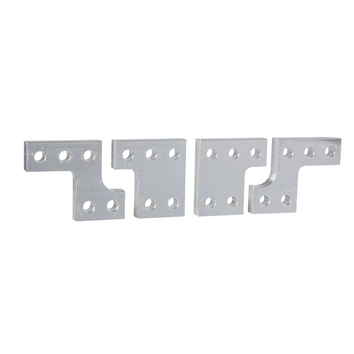 spreaders 70 mm to 95 mm pitch, flat connection, 3 poles, set of 4 parts