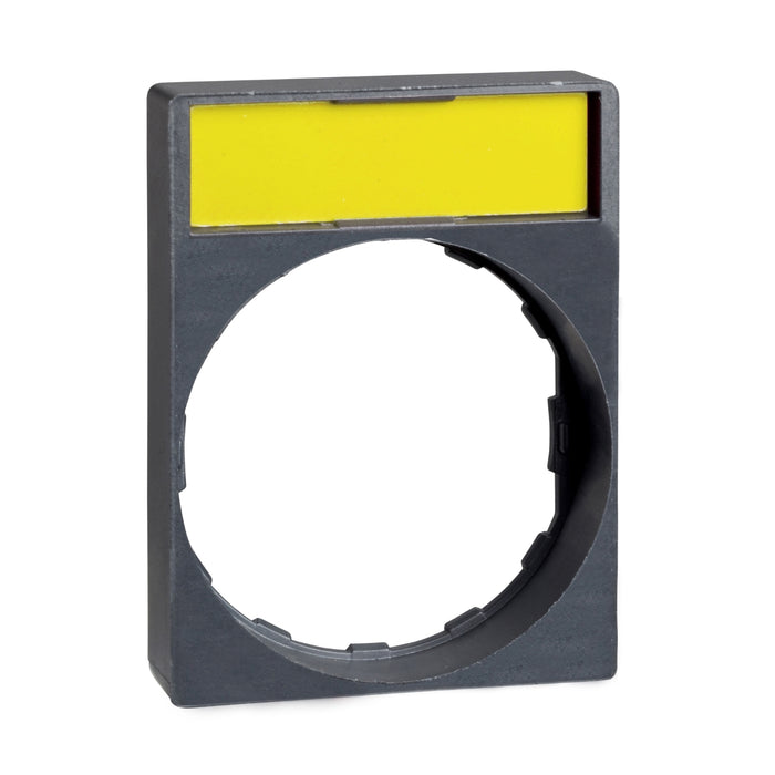 legend holder 30 x 40 mm with legend 8 x 27 mm unmarked