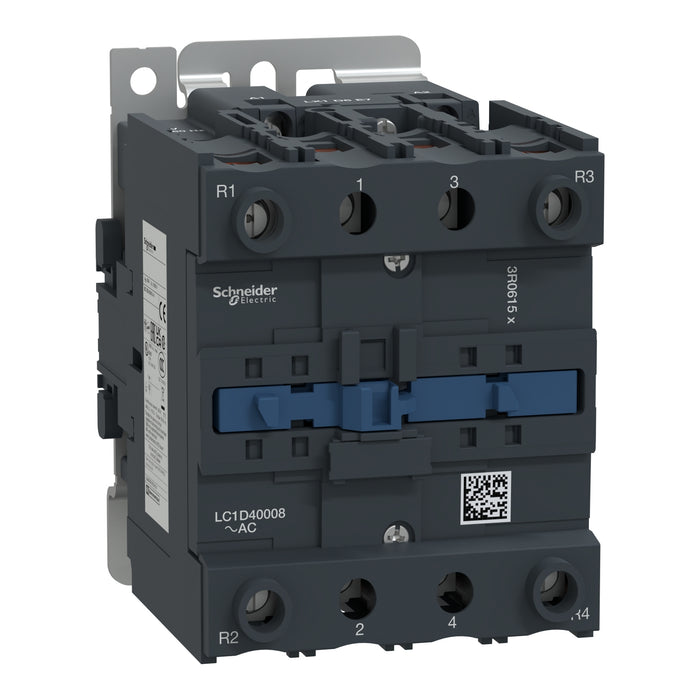 TeSys D contactor - 4P(2 NO + 2 NC) - AC-1 <= 440 V 60 A - 24 V AC 50/60 Hz coil