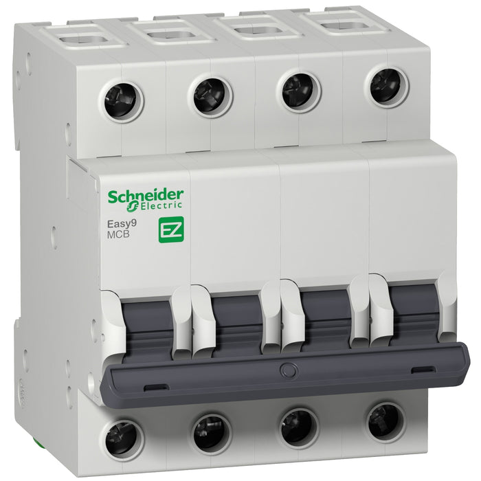 Miniature circuit breaker, Easy9, 4P, 40 A, C curve, 3 kA