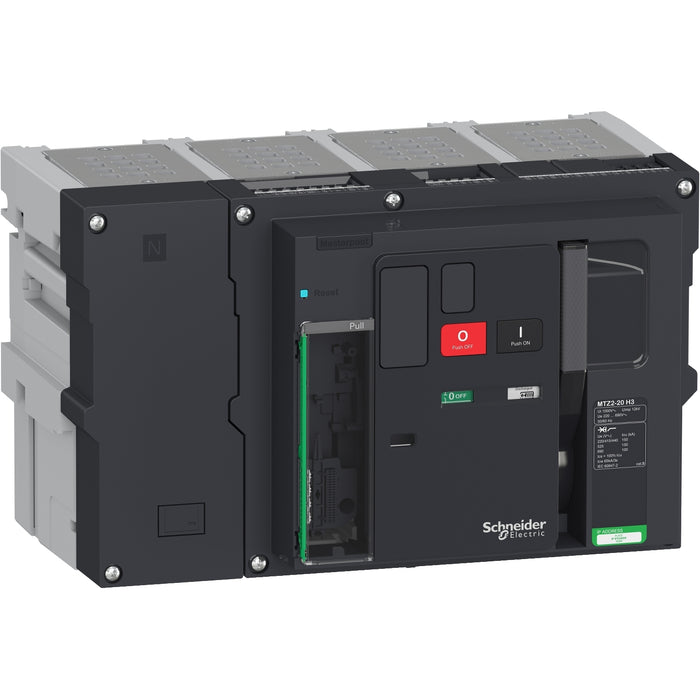 Circuit breaker Masterpact MTZ2 20H3, 2000 A, 4P drawout, without Micrologic