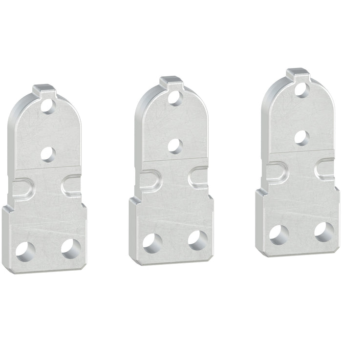 front connections, 630 A to 1600 A, drawout circuit breaker, bottom mounting, 3 poles