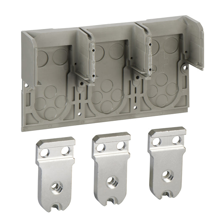 front connections, 630 A to 1000 A, fixed ComPact NS type N/H/NA, top mounting, 3 poles