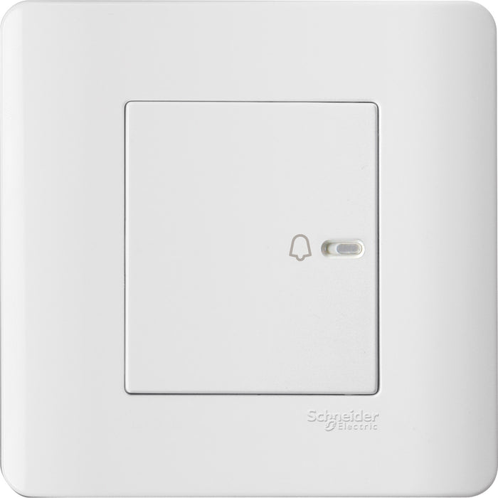 10A Full-Flat Bell Switch, White