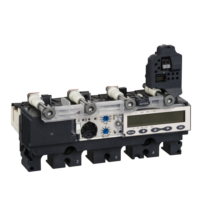 trip unit MicroLogic 5.2 E for ComPact NSX 100/160/250 circuit breakers, electronic, rating 100A, 4 poles 4d