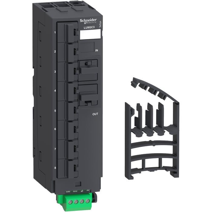 Modbus splitter block - 10 RJ45 and 1 screw terminal block
