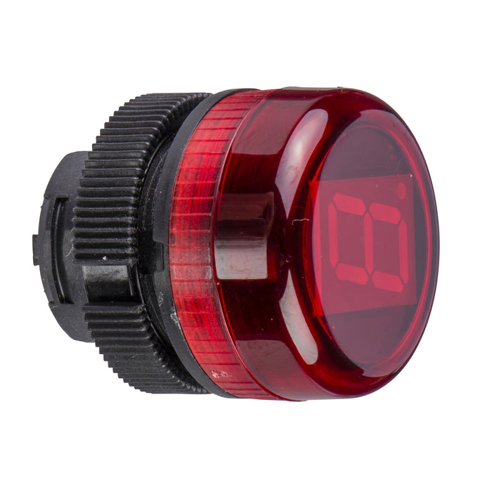 Harmony, Digital display head, red, Ø22, 24 V DC