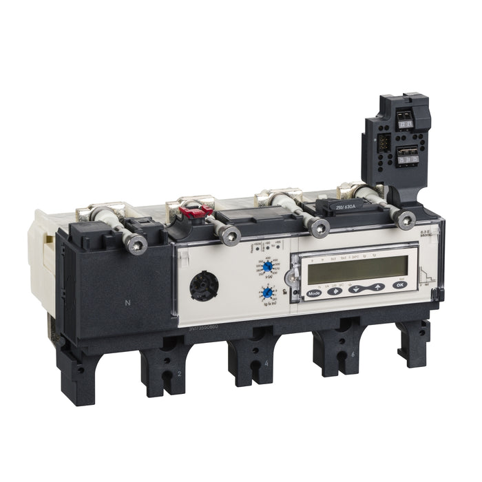 trip unit MicroLogic 6.3 E for ComPact NSX 630 circuit breakers, electronic, rating 630A, 4 poles 4d