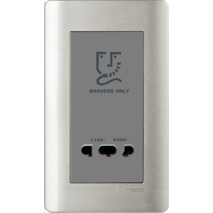 Universal Shaver Unit, Vertical, Sliver Satin