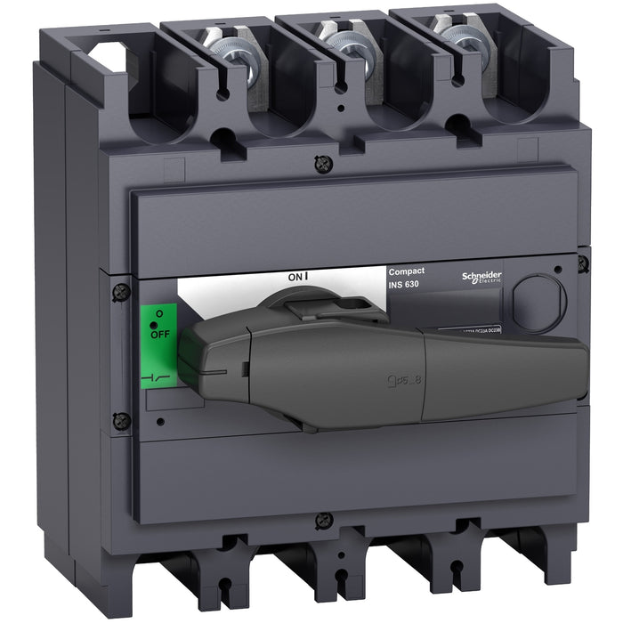 switch disconnector, Compact INS500 , 500 A, standard version with black rotary handle, 3 poles