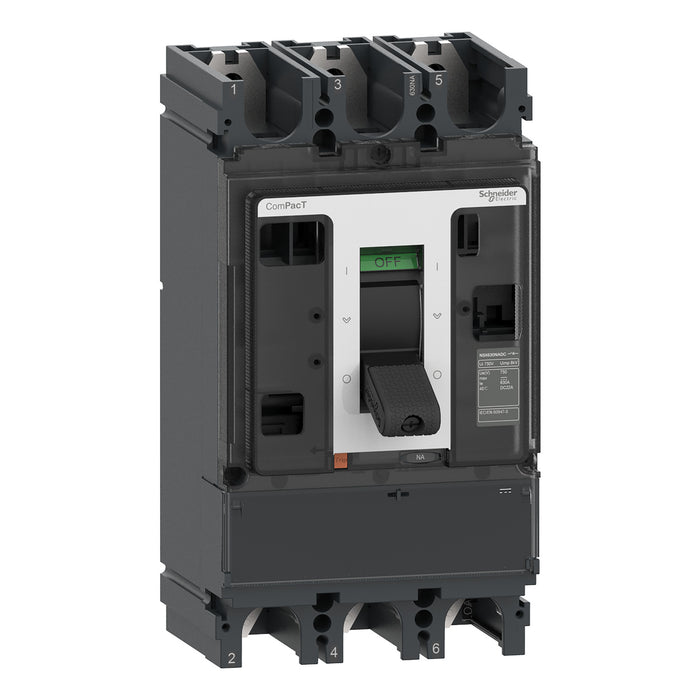 Switch disconnector ComPacT NSX400...630NA, DC, 630A rating, 3 poles