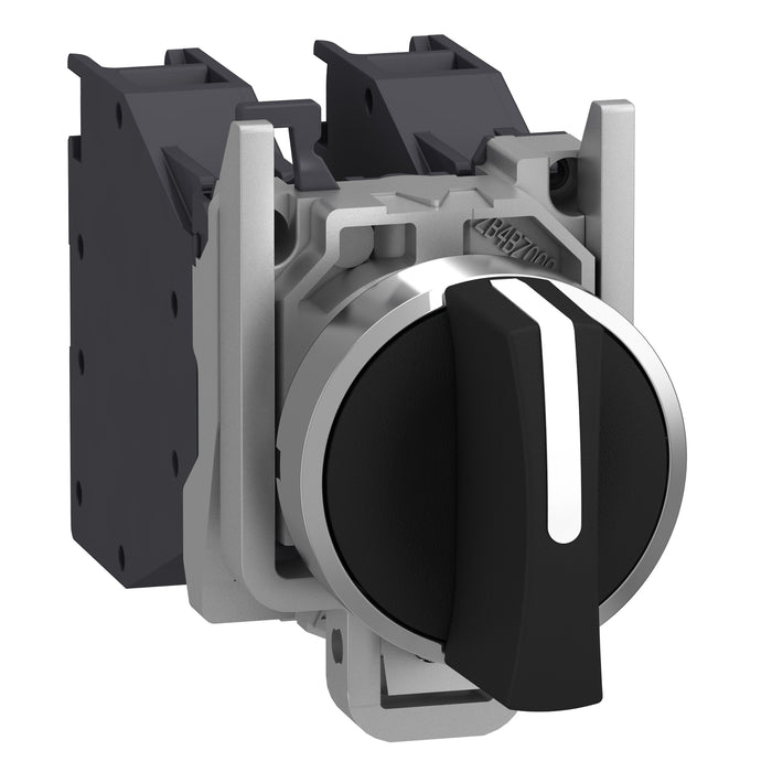 Complete selector switch, Harmony XB4, Explosive atmosphere, swith 3 positions spring return
