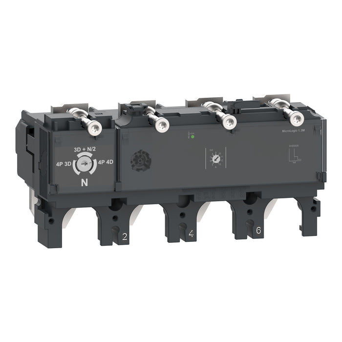 trip unit MicroLogic 1.3 M for ComPacT NSX 400/630 circuit breakers, electronic, rating 320 A, 4 poles 3d