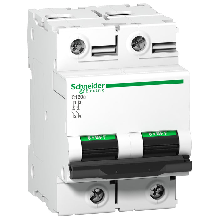 Miniature circuit-breaker, Acti9 C120a, 2P, 80 A, C curve, 5 kA (IEC 60947-2)