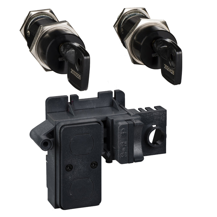 OFF-position locking - 2 different Profalux keylocks + padlock - for MTZ2/MTZ3