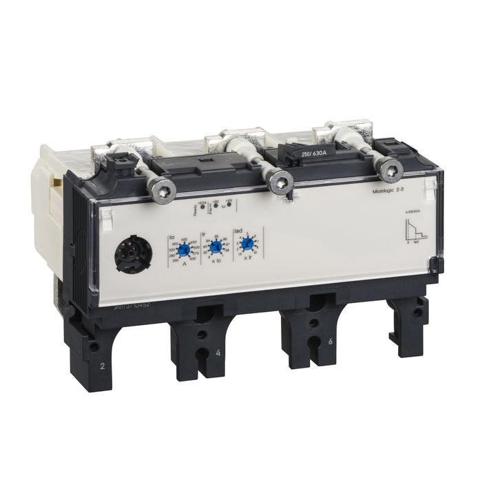 trip unit MicroLogic 2.3 for ComPact NSX 400/630 circuit breakers, electronic, rating 250A, 3 poles 3d