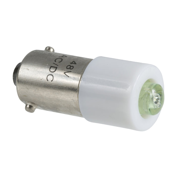 LED bulb with BA9s base - green - 48 V AC/DC