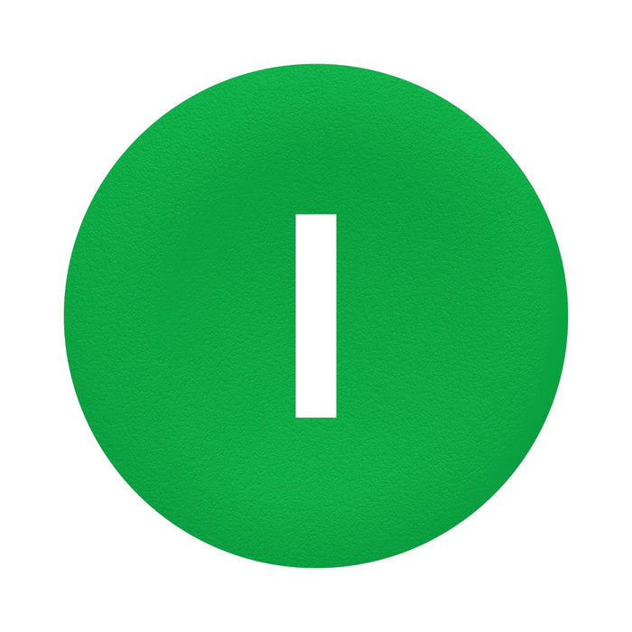 green cap marked I for rectangular multiple-headed pushbutton Ø22