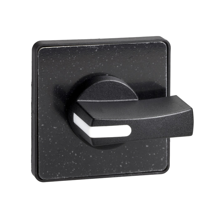 operating head 45 x 45 mm - black color - black handle - blank for engraving