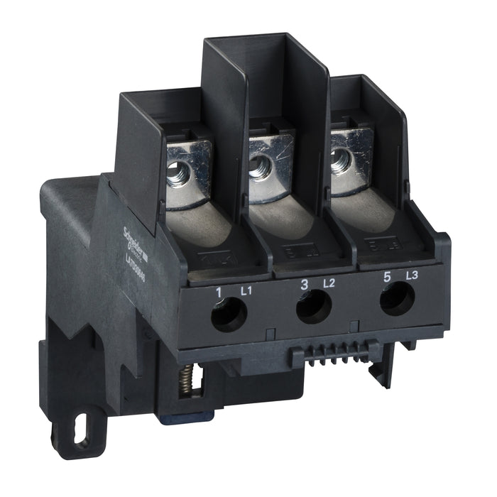 Adapter terminal block, TeSys LRD, for separate mounting of LR2D3… LR3D3…, lugs connection