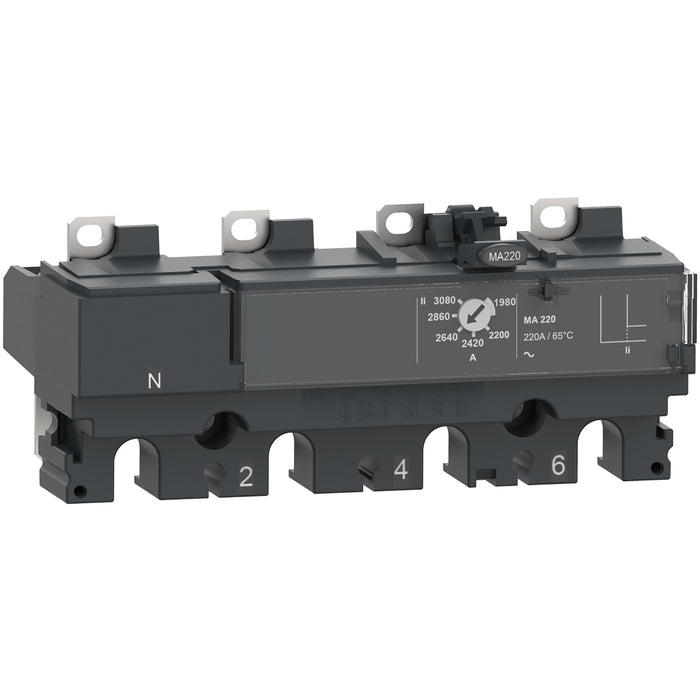 trip unit MA100 for ComPacT NSX 100/160/250 circuit breakers, magnetic, rating 100 A, 4 poles 4d