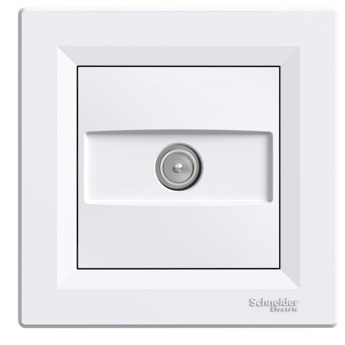 Asfora, TV socket intermediate, 8dB, white