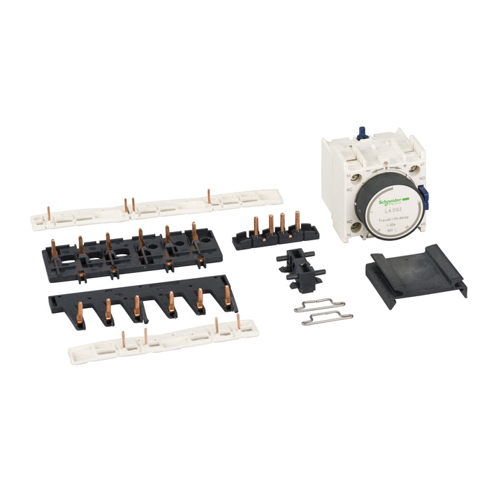 Kit for star delta starter assembling, for 2 x contactors LC1D25-D38 and star LC1D09-D18, with timer block