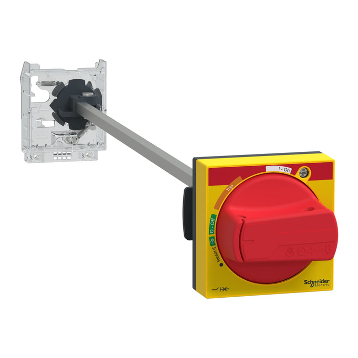 Extended rotary handle kit, TeSys GV2, IP54, red handle, with trip indication, for GV2L-GV2P