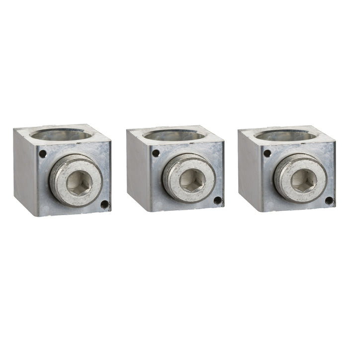 aluminium bare cable connectors, ComPact NSX, EasyPact CVS, for 1 cable 35 mm² to 300 mm², 630 A, set of 3 parts