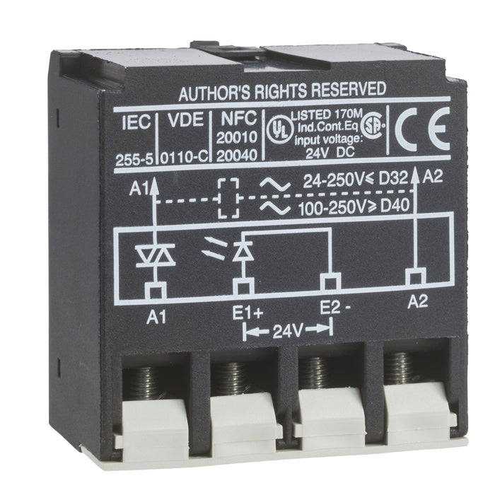 TeSys D - interface amplifier module - solid state - 24 V DC / 250 V AC