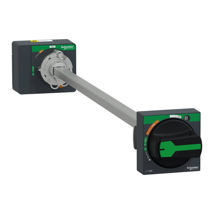 extended rotary handle, ComPacT NSXm, black handle, shaft length 200 to 600 mm, IP54