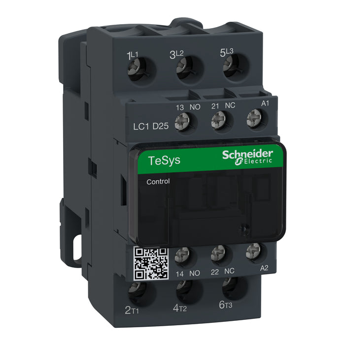 TeSys D contactor - 3P(3 NO) - AC-3 - <= 440 V 25 A - 48 V AC coil