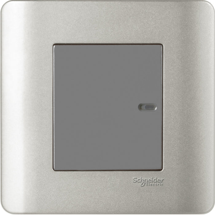 ZENcelo -16AX 1 Gang Full-Flat Intermediate Switch - Silver Satin