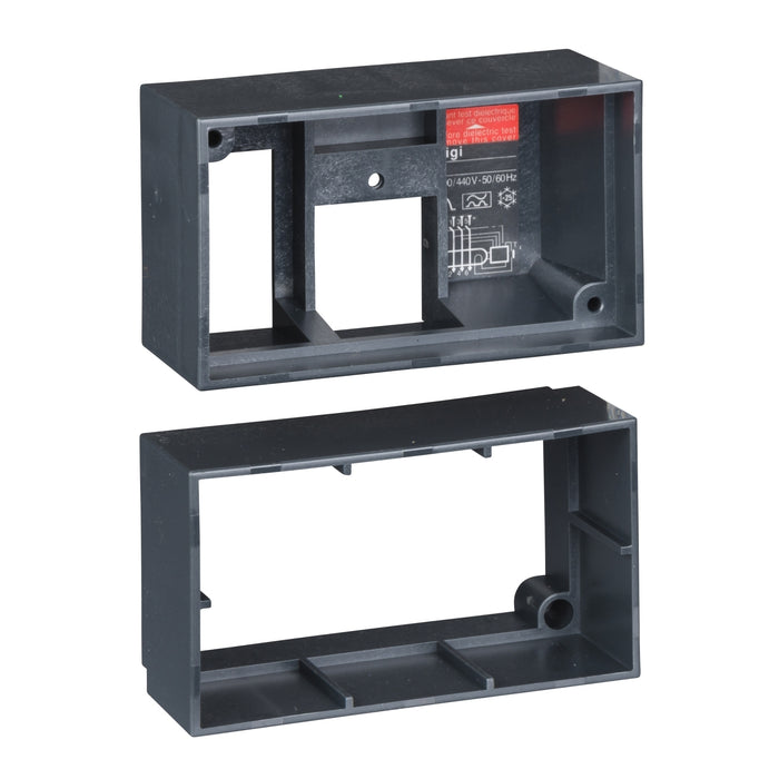 escutcheon with collar for Vigi module, drawout ComPact NSX100 to NSX630, IP40