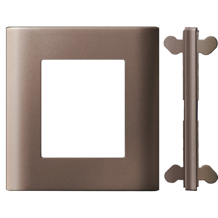 ZENcelo-Central Surround Regular Aperture & Surround Connector-Sliver Bronze