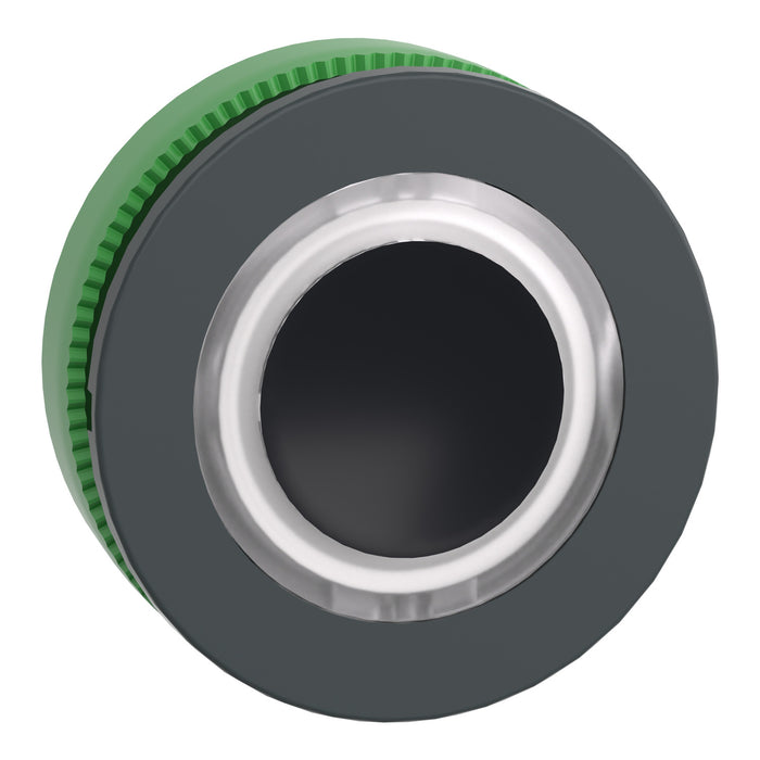 Head for illuminated push button, Harmony XB5, flush mounted white flush caps pushbutton LED ring