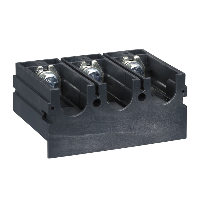 one piece spreader, 35 mm to 45 mm pitch, ComPact NSX 100/160/250, flat connection, 3 poles