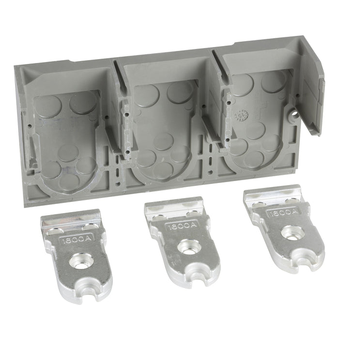 front connections, 1600 A, fixed ComPact NS type N/H/NA, bottom mounting, 3 poles