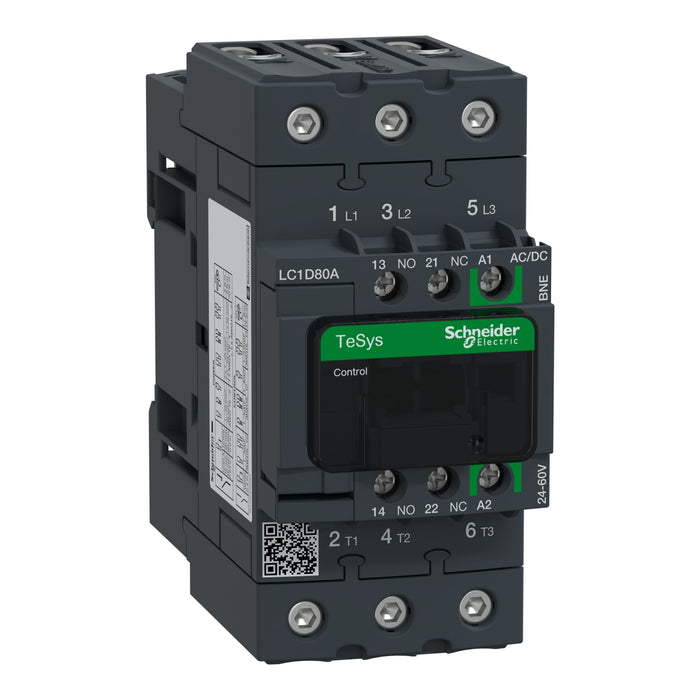 TeSys D contactor 3P 66A AC-3 up to 440V coil 24-60V AC/DC EverLink