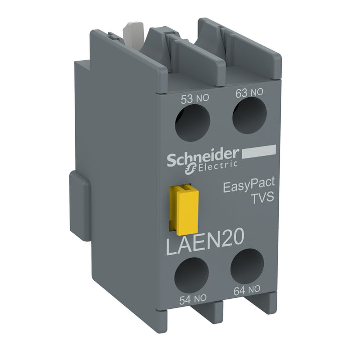 EasyPact TVS - auxiliary contact block - 2 NO - screw-clamps terminals