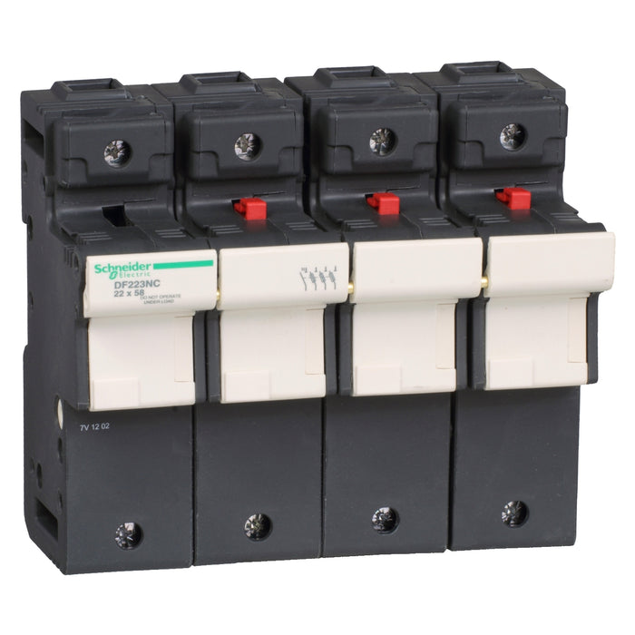 Fuse carrier TeSys DF, 3P+N 125A, fuse size 22x58 mm