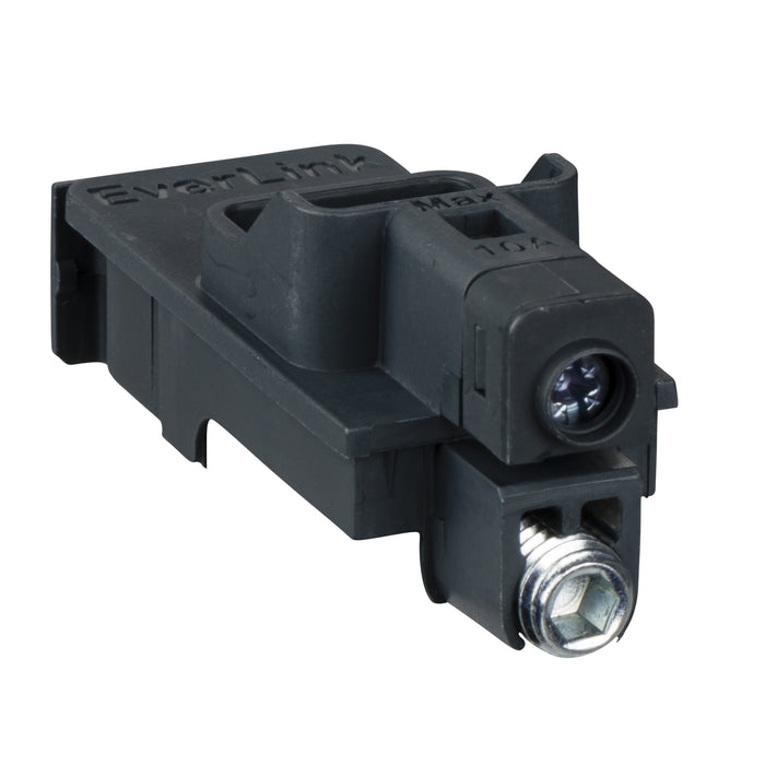 EverLink connector with control wire terminal, ComPact NSXm, for 1 cable 2.5 mm² to 95 mm², 160 A max, 4 parts