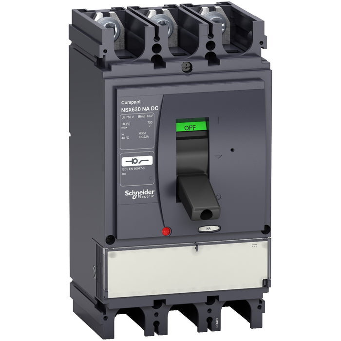 switch disconnector ComPact NSX630 NA DC, 3 poles, 630 A