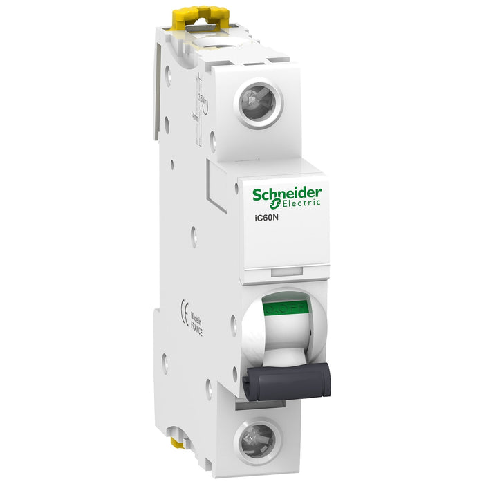 Miniature circuit-breaker, Acti9 iC60N, 1P, 6 A, C curve, 6000 A (IEC 60898-1), 10 kA (IEC 60947-2)