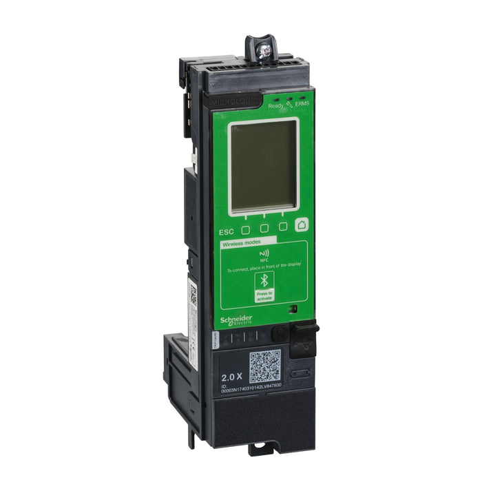 Micrologic 2.0 X control unit, for Masterpact MTZ2/MTZ3 circuit breakers, drawout, LI protections
