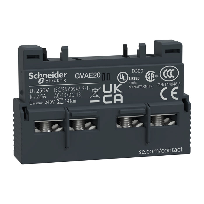 TeSys GV2 & GV3 - auxiliary contact - 2 NO
