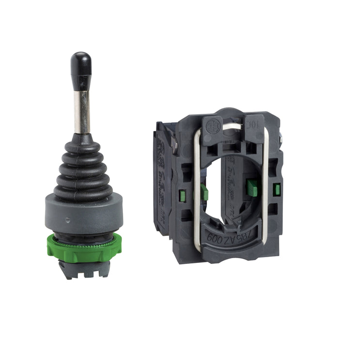 Harmony XB5, Joystick controller, Ø22, 2-direction, spring return, 1 NO per direction